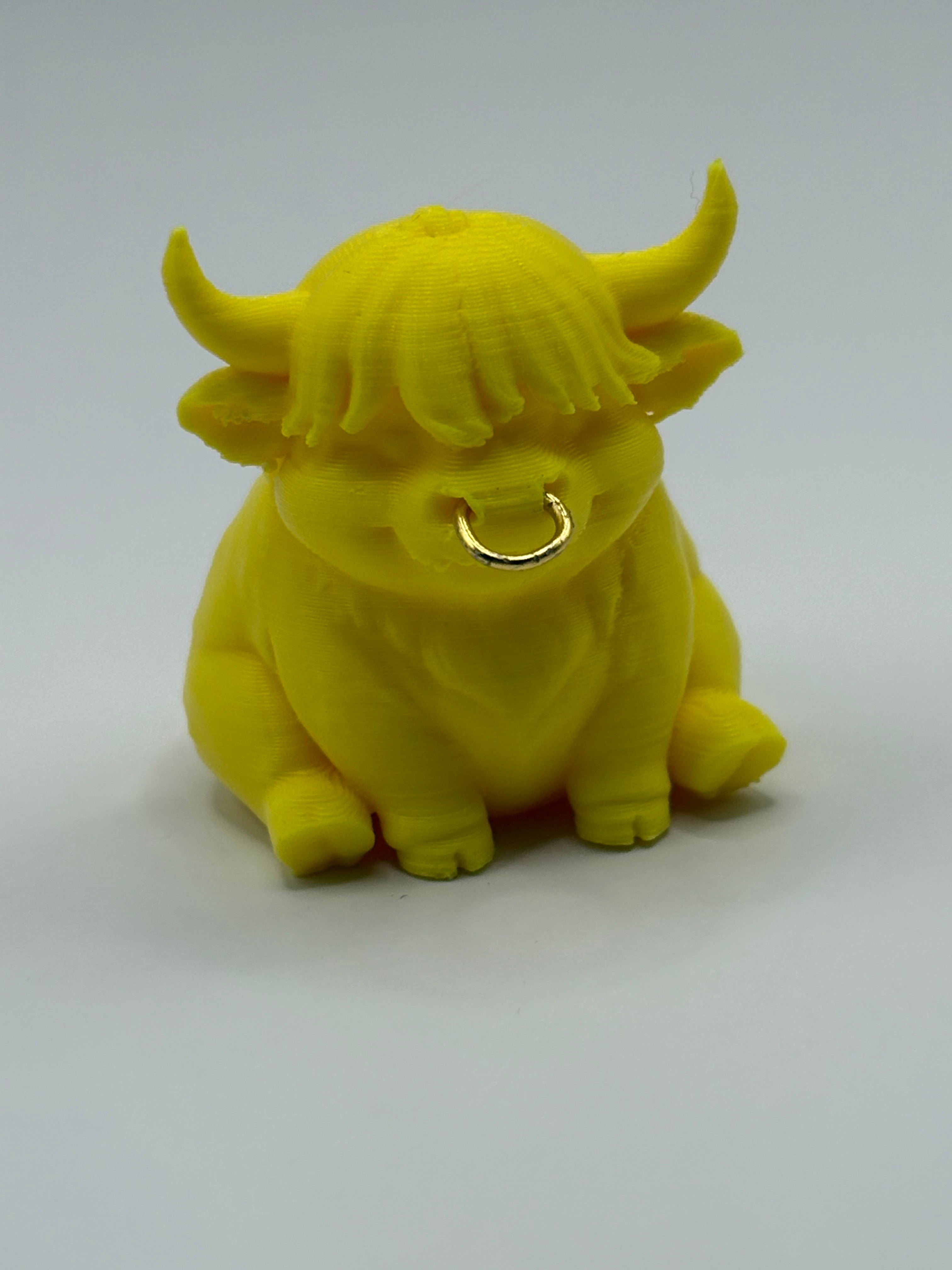 Hamilton the Highland Cow Keychain