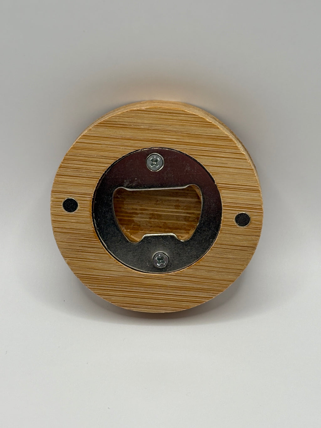 🌊 Lake Wawasee Round Bamboo Bottle Opener