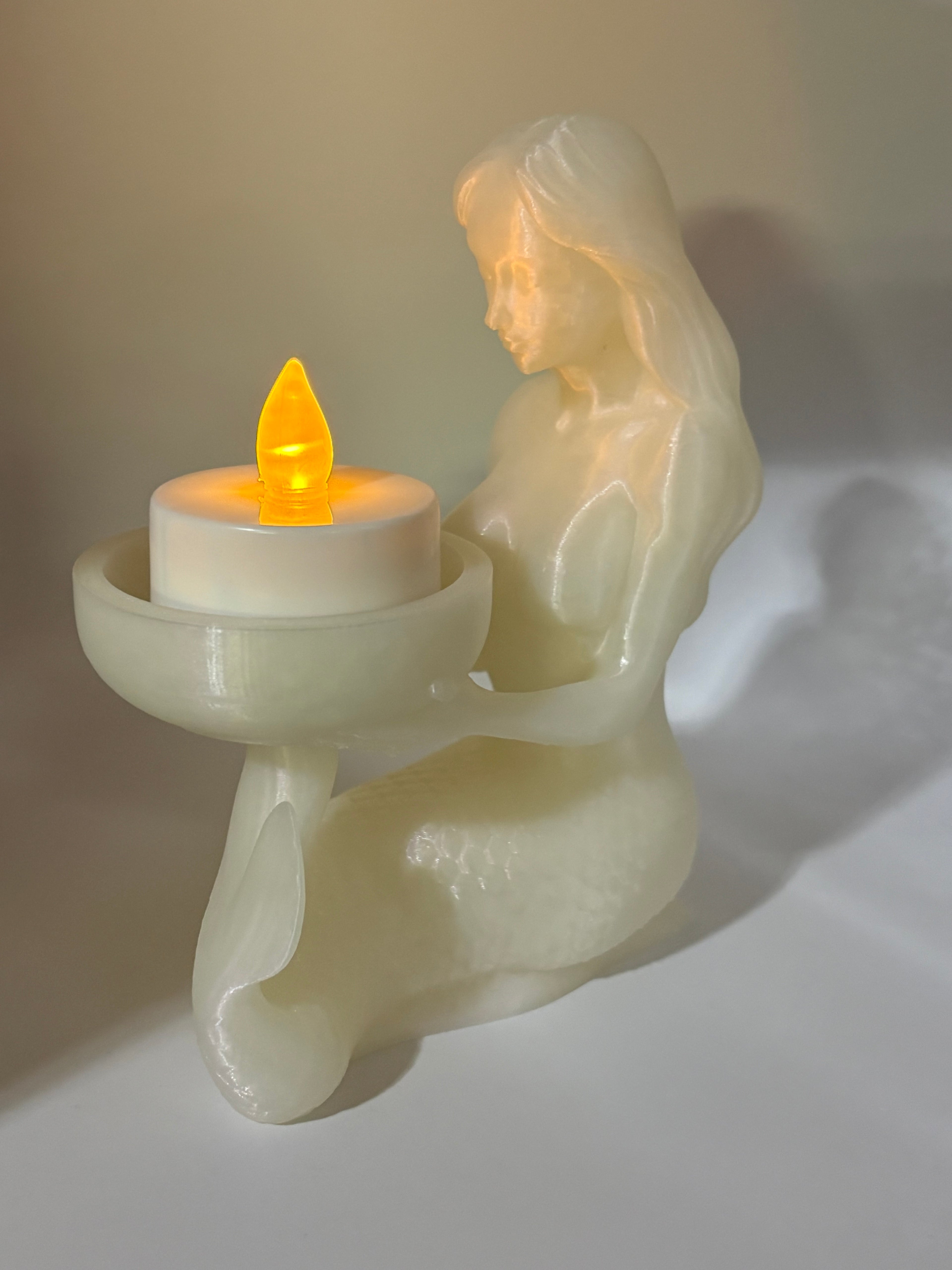 Mermaid Tea Candle Holder