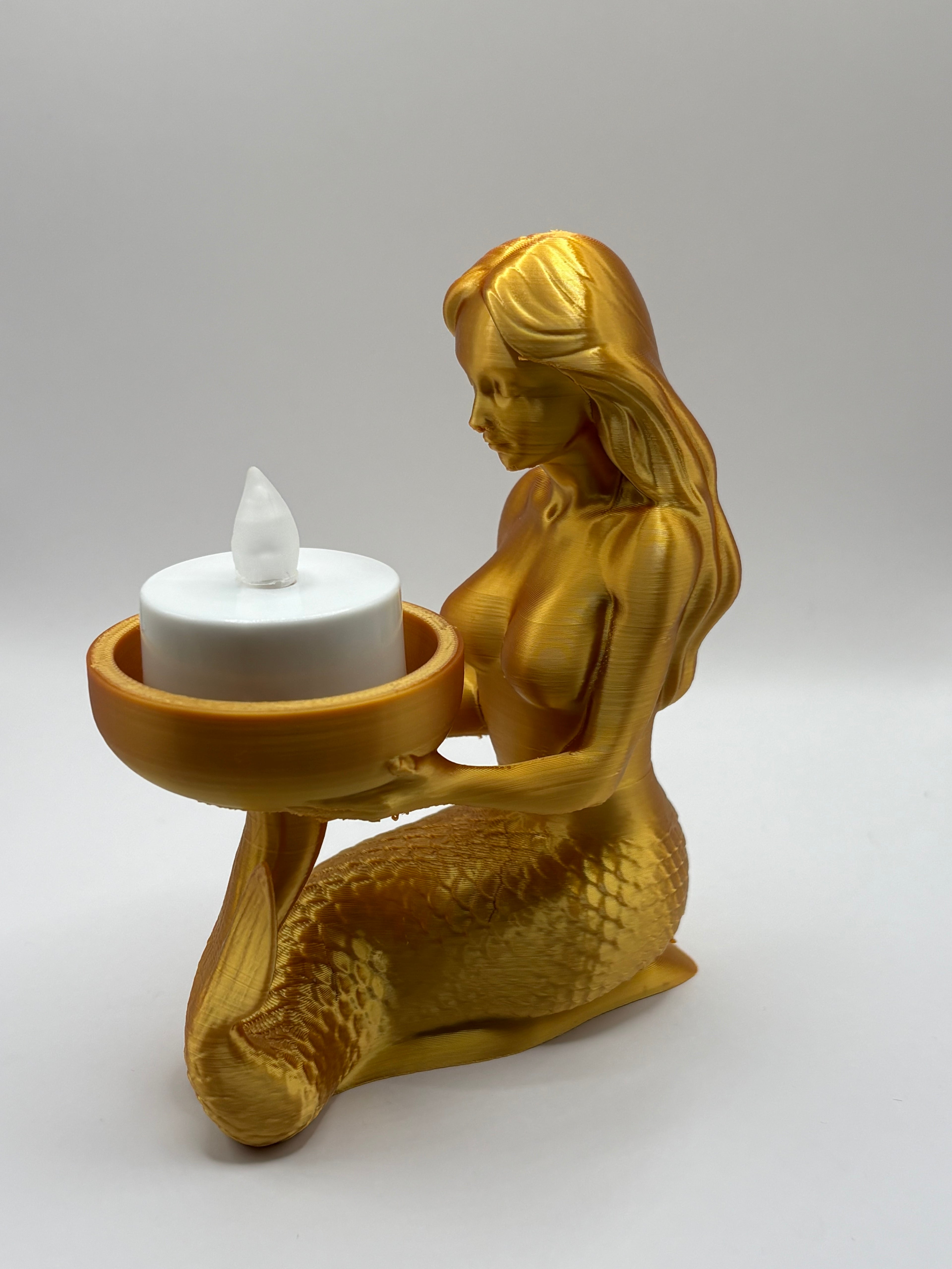 Mermaid Tea Candle Holder